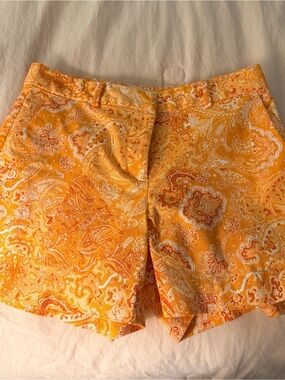 MICHAEL Michael Kors Yellow Paisley Bermuda Shorts